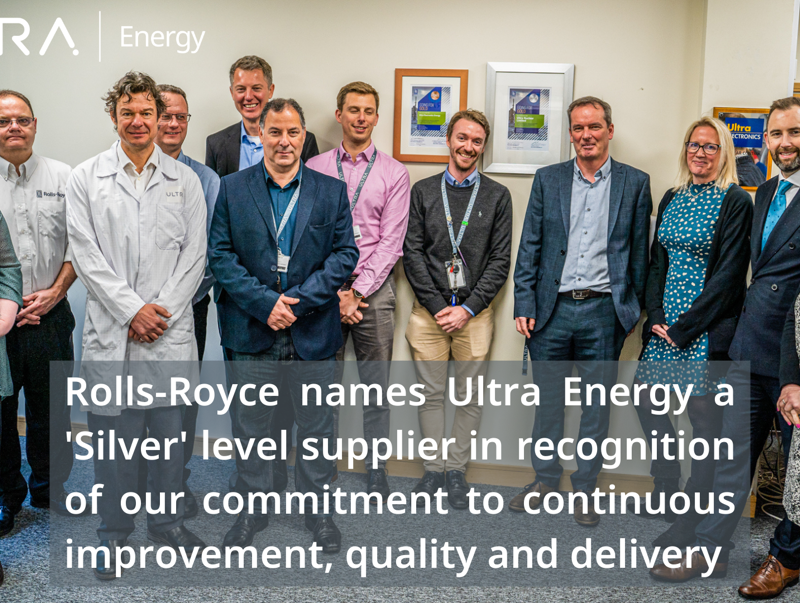 Rolls-Royce appoints Ultra Energy to its highest performing suppliers group